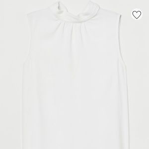 H&M Women's White Blouse Size L